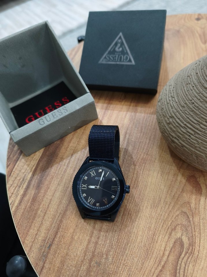 Guess erkek Modern Klasik Mavi Saat - Görsel 3