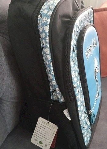 Wimpy Kid Desenli Renkli Mavi Çocuk Okul Çantası - Görsel 3