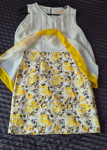 İncity Marka Sarı Desenli Mezuniyet Elbisesi - Görsel 12