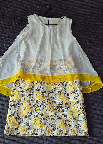 İncity Marka Sarı Desenli Mezuniyet Elbisesi - Görsel 13