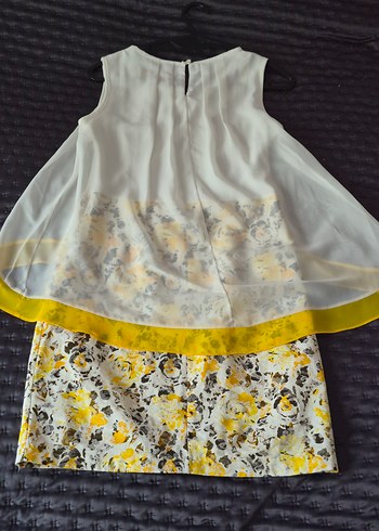 İncity Marka Sarı Desenli Mezuniyet Elbisesi - Görsel 11