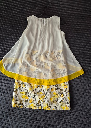 İncity Marka Sarı Desenli Mezuniyet Elbisesi - Görsel 2