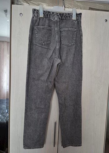 Lc Waikiki Gri Bol Kesim Kız ÇocukKot Pantolon - Görsel 2