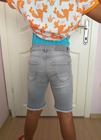 DeFacto 6/7 yaş gri kot şort  - Görsel 8