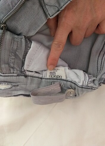 DeFacto 6/7 yaş gri kot şort  - Görsel 10