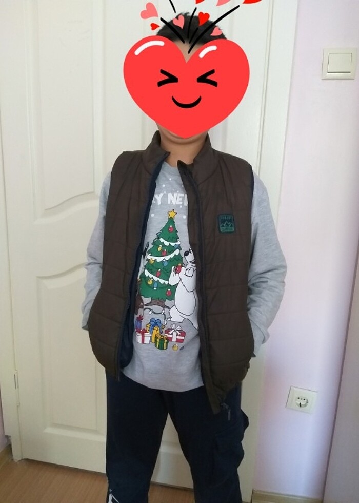 Soobe marka 10 yaş haki yelek - Görsel 2