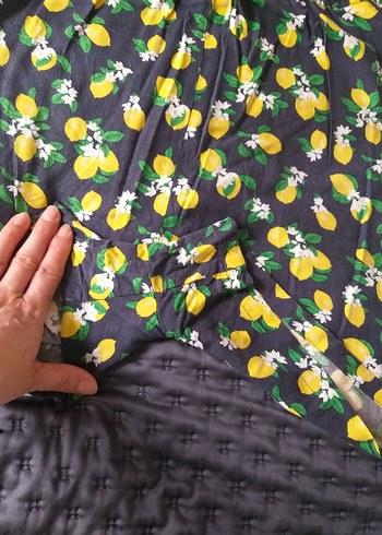 DeFacto Limon desenli tulum elbise - Görsel 6