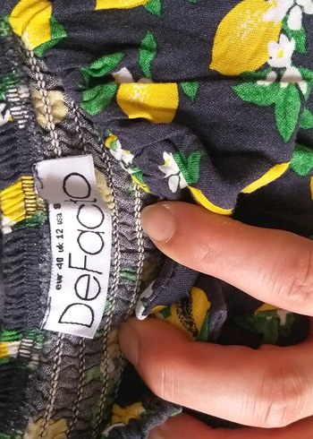 DeFacto Limon desenli tulum elbise - Görsel 5