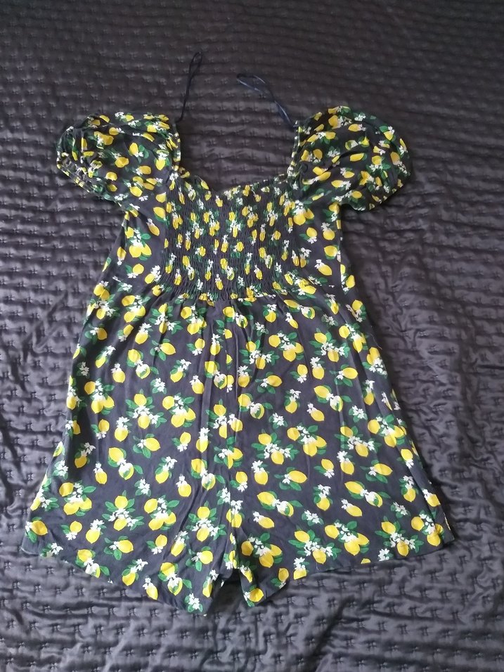 DeFacto Limon desenli tulum elbise - Görsel 3