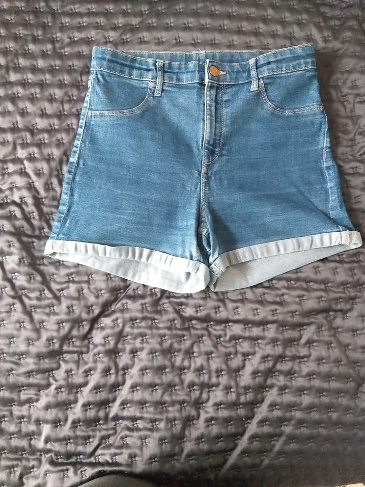 H&M Denim licralı şort - Görsel 3
