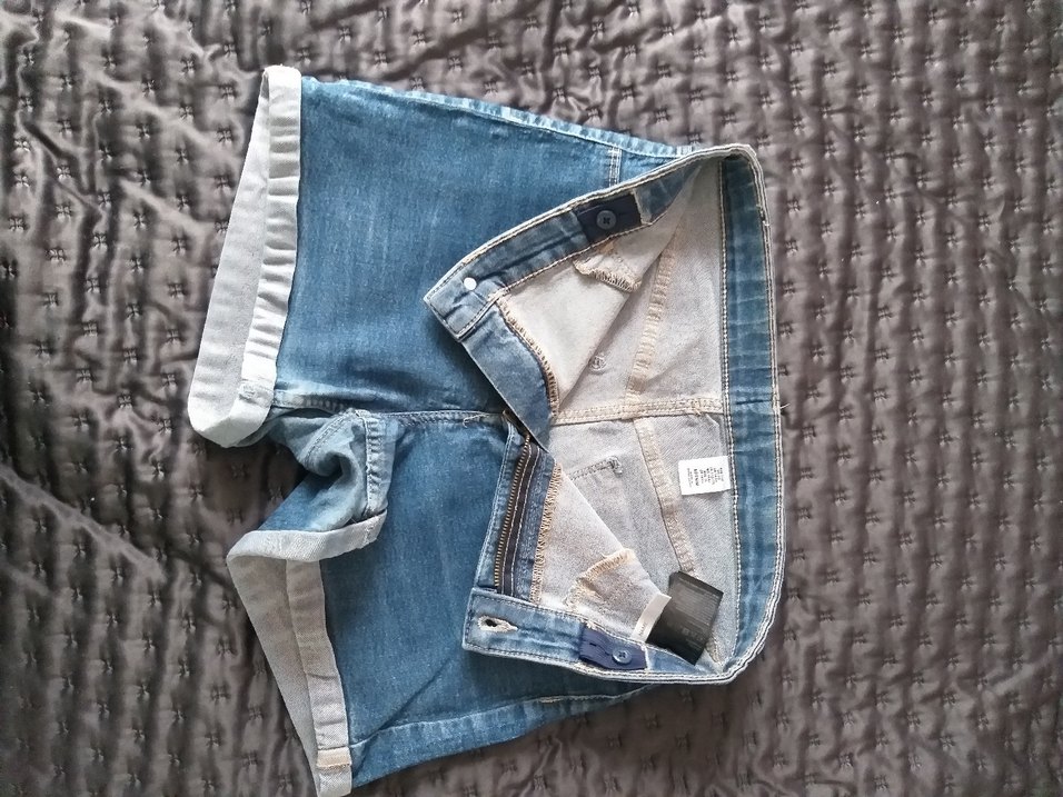 H&M Denim licralı şort - Görsel 5