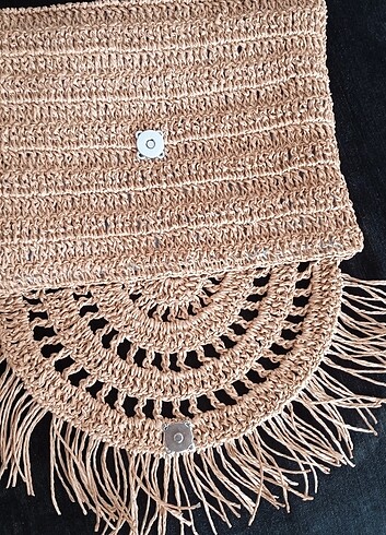  Beden camel Renk Elişi clutch çanta