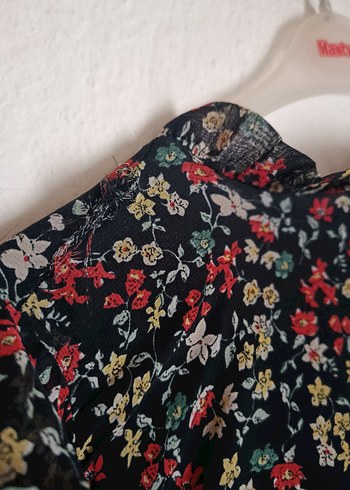 Çiçek Desenli Uzun Kol Robalı Bohem Elbise DeFacto LCWaikiki - Görsel 8