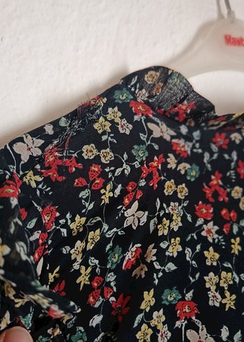 Çiçek Desenli Uzun Kol Robalı Bohem Elbise DeFacto LCWaikiki - Görsel 7