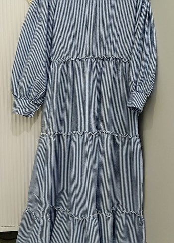 Çizgili Uzun Bohem Elbise Trendyol Milla DeFacto - Görsel 2