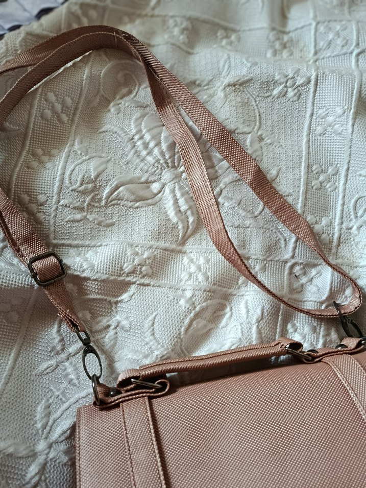 Pudra Kadın Deri Tokalı Çanta şık çanta Mango Armine DeFacto LC - Görsel 5