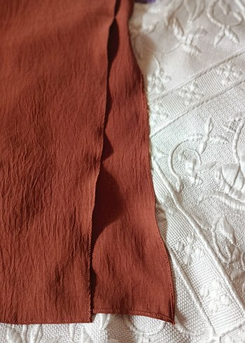 kiremit Keten Bohem Kadın Şal - Görsel 2