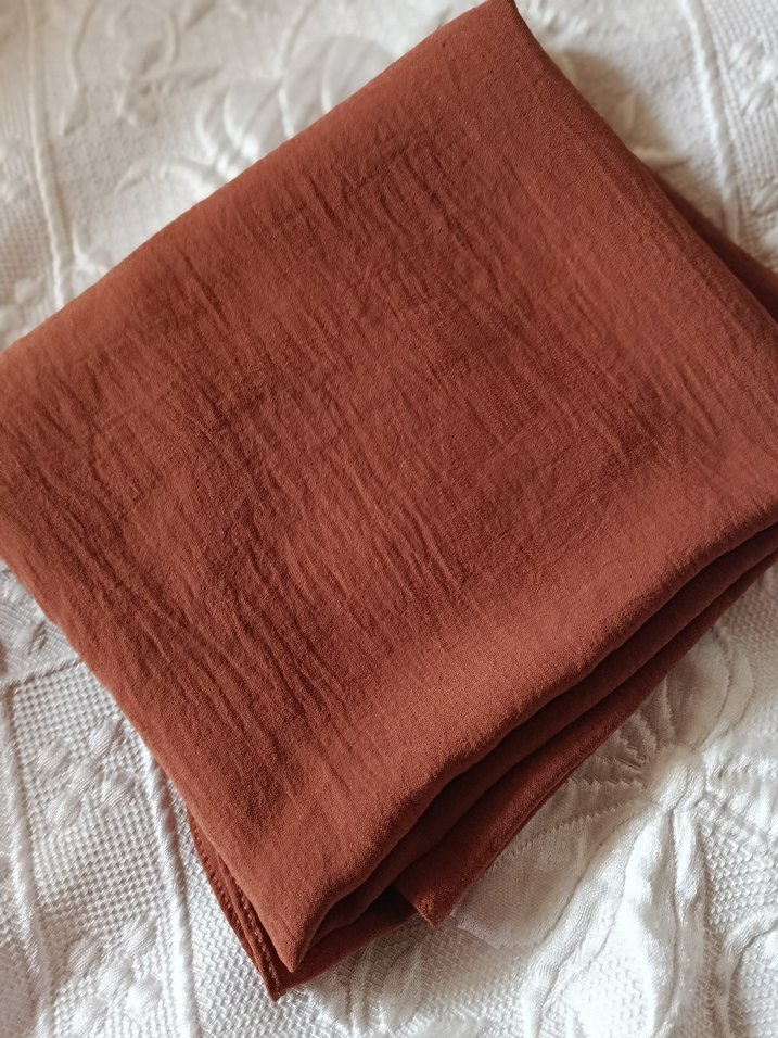 kiremit Keten Bohem Kadın Şal - Görsel 3