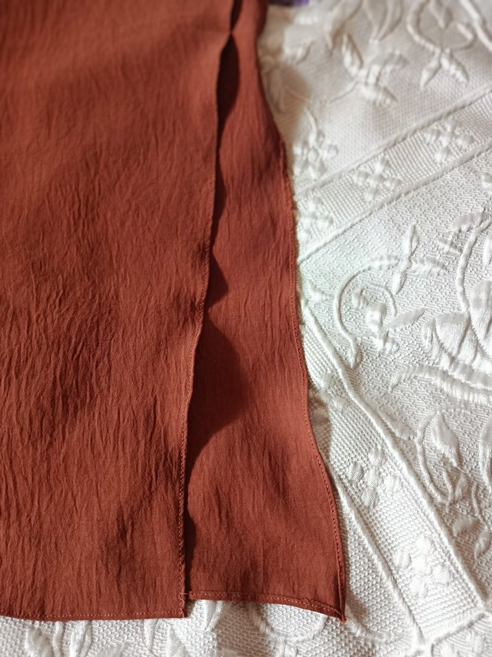 kiremit Keten Bohem Kadın Şal - Görsel 2