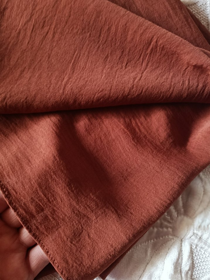 kiremit Keten Bohem Kadın Şal - Görsel 4