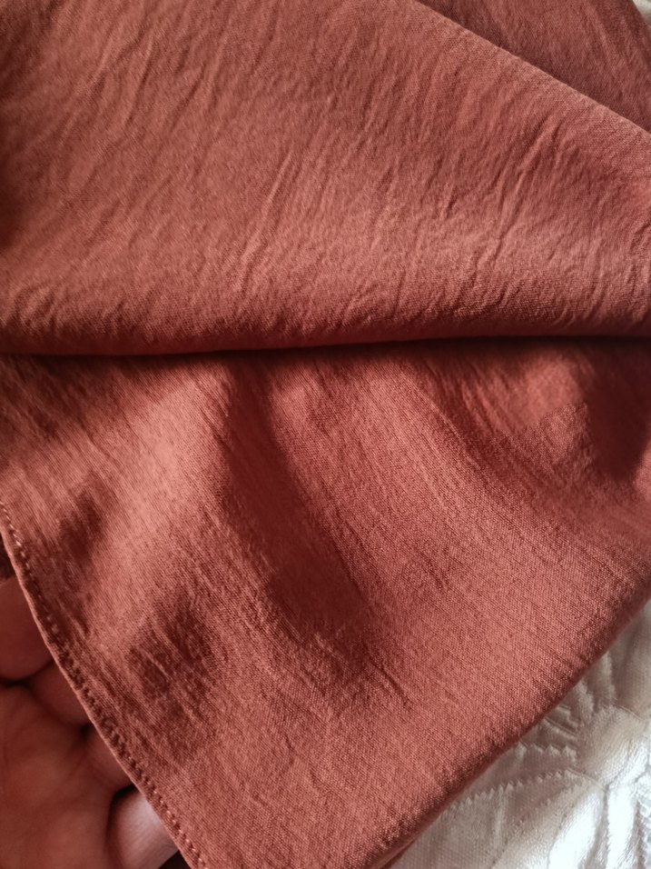 kiremit Keten Bohem Kadın Şal - Görsel 5