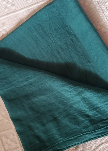 Kadın petrol yeşili eşarp günlük eşarp Mango silkhome levidor - Görsel 5