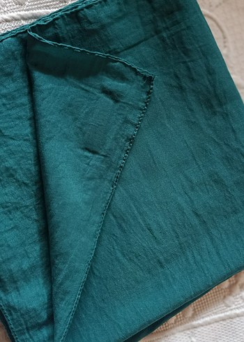 Kadın petrol yeşili eşarp günlük eşarp Mango silkhome levidor - Görsel 3