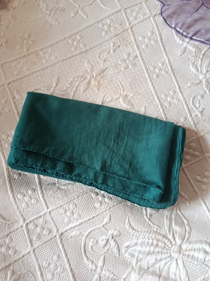 Kadın petrol yeşili eşarp günlük eşarp Mango silkhome levidor - Görsel 2