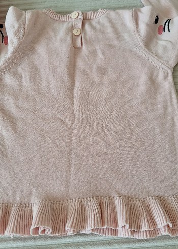 24-36 Ay Beden pembe Renk Lc Waikiki Pembe Nakışlı Kız Kazak