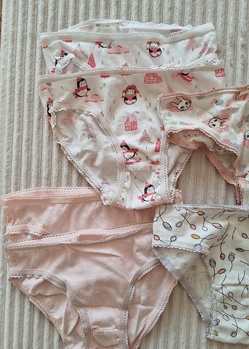 24-36 Ay Beden Kız Çocuk Pastel Renkli Külot ve Atlet Seti