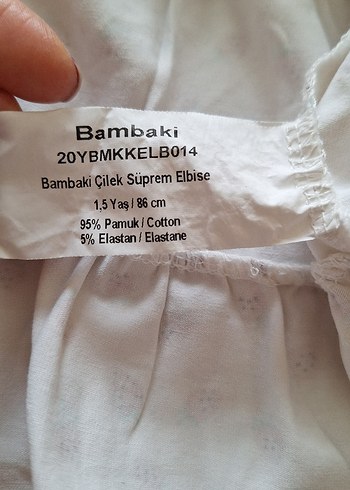 12-18 Ay Beden Pembe Çilek desenli Elbise