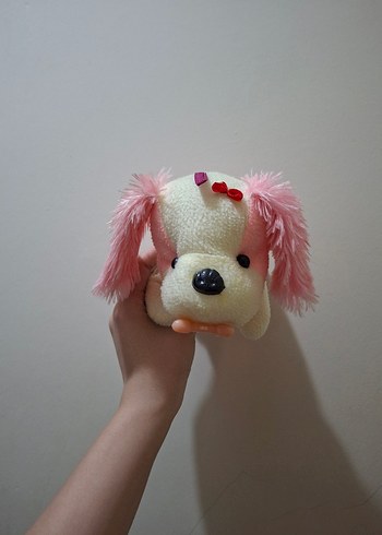 Beden Pembe Beyaz Peluş Köpek Oyuncak