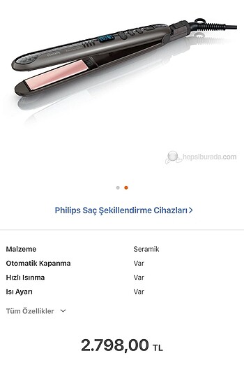Philips Philips düzleştirici activecare jojoba