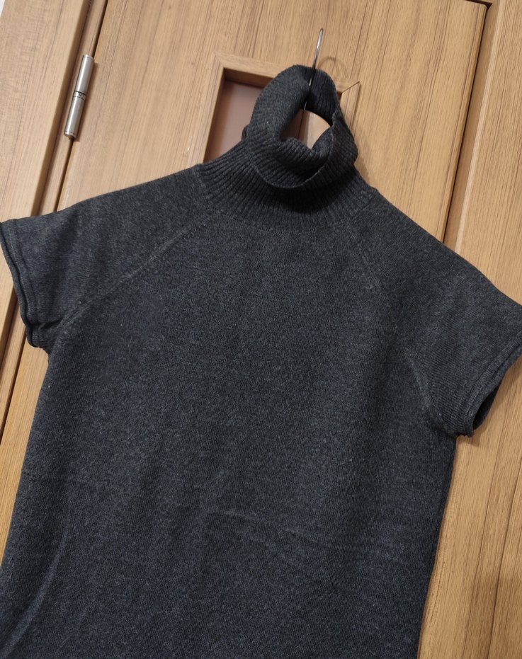 Kadın Gri Midi Yün Triko Elbise 38 - Görsel 3