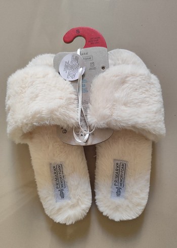Primark Beyaz Pelus Kadin Terlik 36 37 Primark