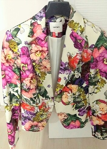 KOTON ÇİÇEK DESEN BLAZER CEKET S zara MANGO roman Twist İpekyol