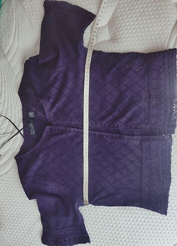 Zara DANTELLİ CROP BLUZ ZARA BOLERO HIRKA S M
