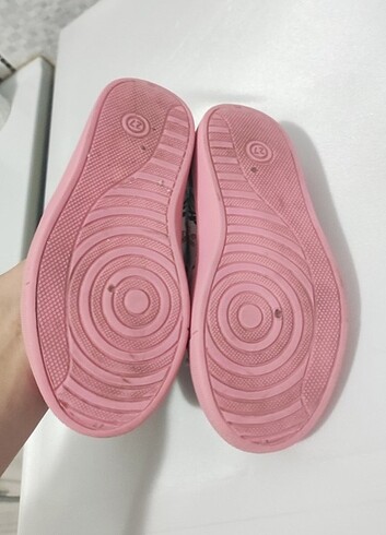 27 Beden FLO POLARİS PEMBE SNEAKERS BEZ AYAKKABI 27 flamingo kız çiçekli