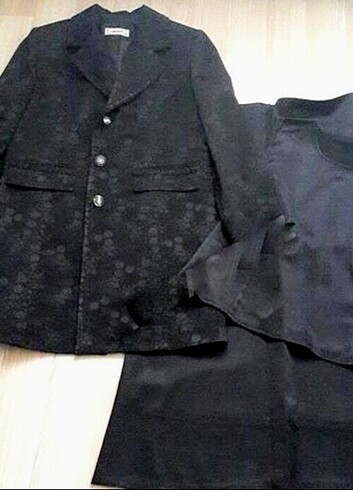 Armine 44 JAKAR PAMUK SATEN BLAZER CEKET ETEK 3LÜ TAKIM ELBİSE abiye 