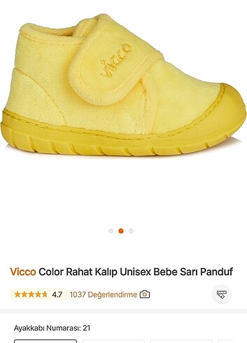Vicco sarı panduf