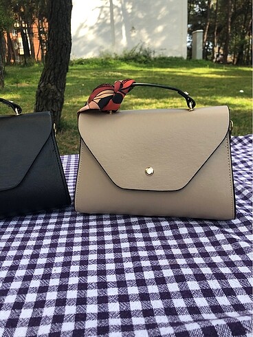  Beden siyah Renk Fularlı Kadın çanta