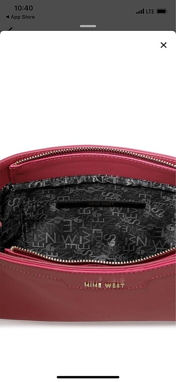 Beden pembe Renk Nine West Fuşya Clutch Portföy Çanta