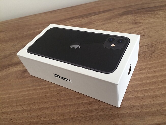 Iphone 11 black orjinal boş kutusu
