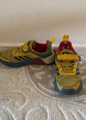 34 Beden Sarı Erkek Çocuk Spor Ayakkabı Velcro Bantlı