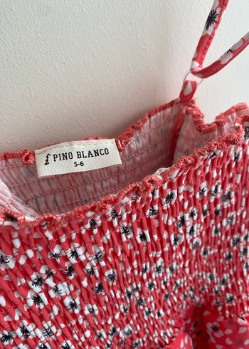 Kırmızı Renkli Askılı Kız Elbisesi - Görsel 3