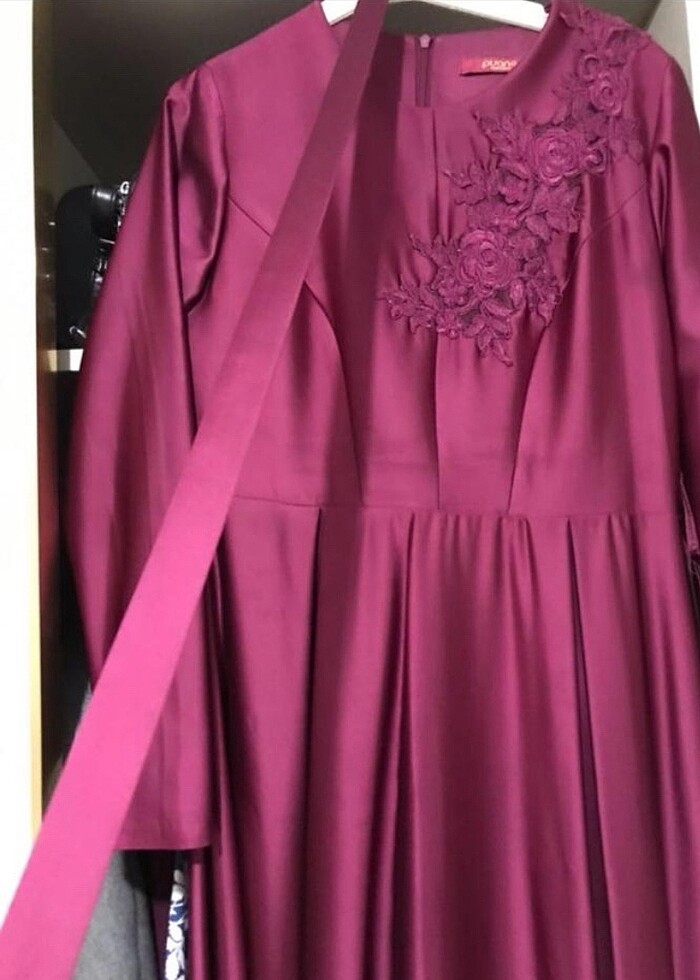 Puane marka saten abiye - Görsel 3