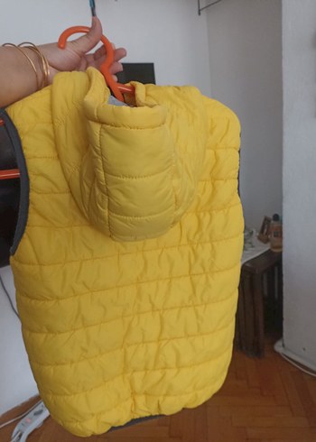 LC Waikiki Erkek Çocuk Sarı Fermuarlı Yelek