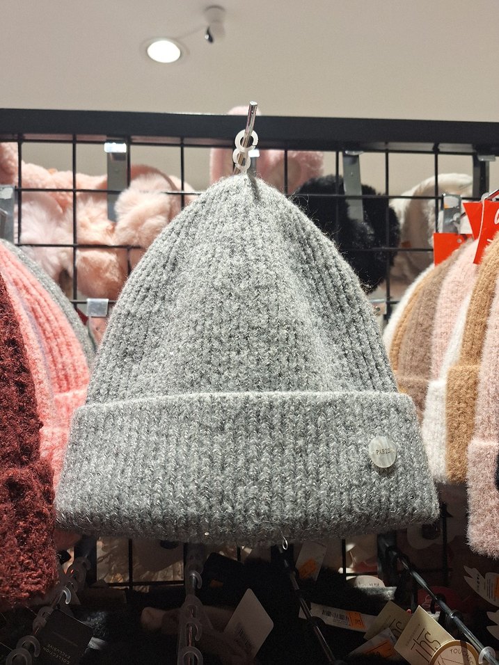 Pembe Örgü Yün Kadın Bere - Görsel 4