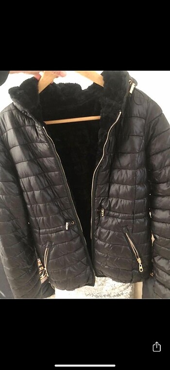 s Beden siyah Renk Beymen model çift taraflı mont S/M