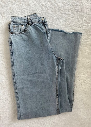 Diğer Acik Mavi Rahat Kesim Denim Jean